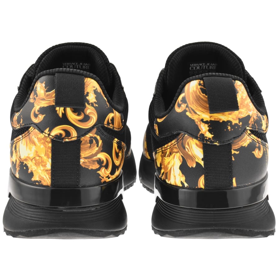 Versace Jeans Couture Baroque Trainers Black | Mainline Menswear us